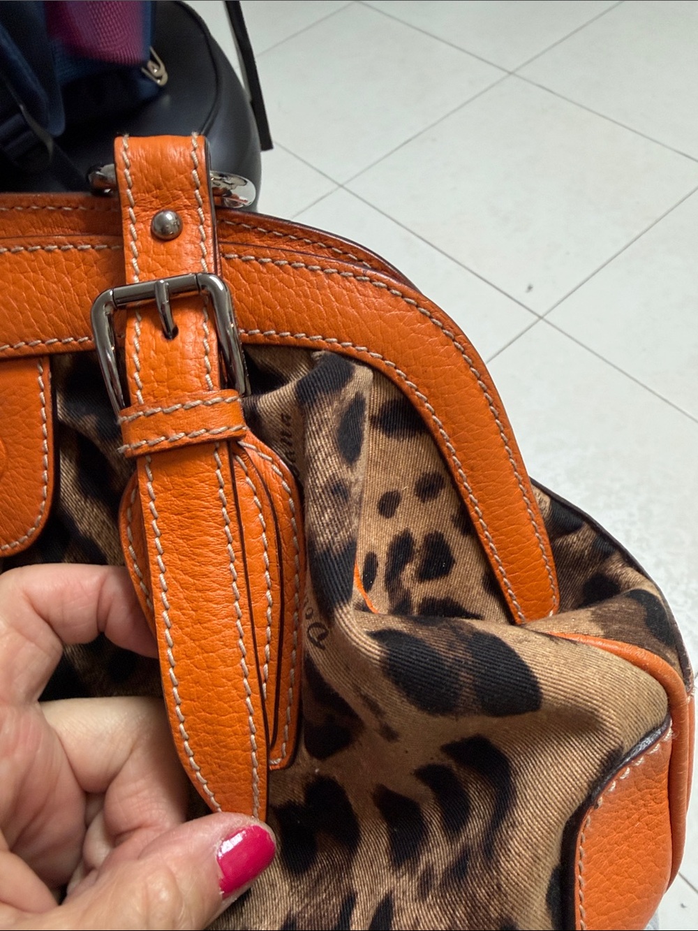 Dolce & Gabbana Orange Leopard Handbag - Picture 7 of 15